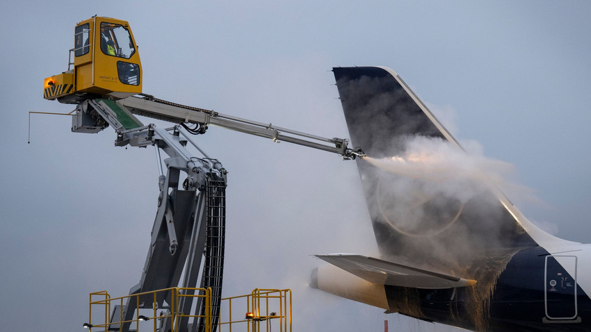 Verzögerungen am Flughafen Frankfurt wegen Winterwetter