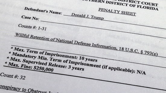 Affäre um Geheimdokumente-Anklage gegen Trump enthält schwere Vorwürfe