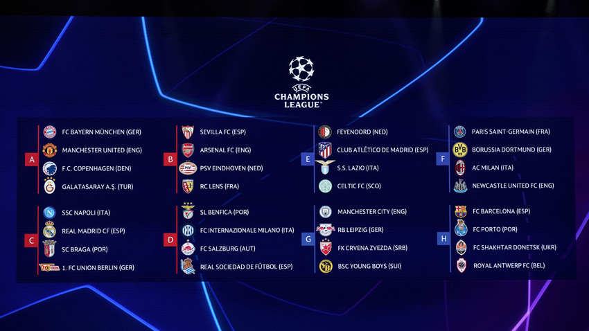 Champions League: Die Gegner von Bayern, Dortmund, Leipzig und Union