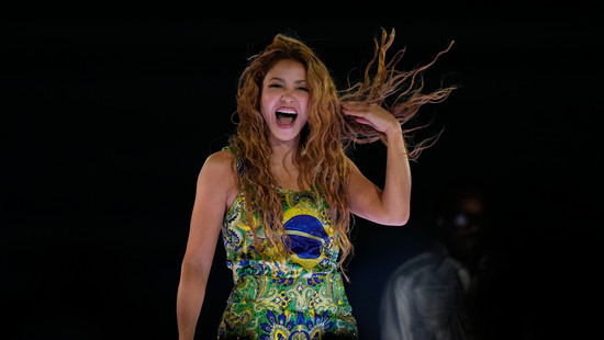 Shakira's Konzert an der Copacabana in Brasilien