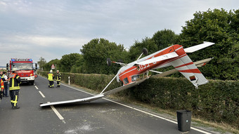 Großostheim: Unfall mit Sportflugzeug bei Landung