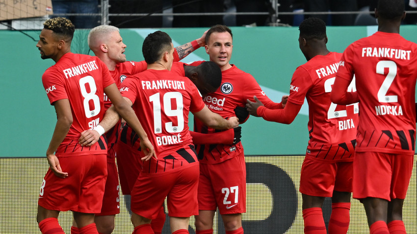 Eintracht Frankfurt durch 2:0 Sieg gegen Union im DFB-Pokal-Halbfinale