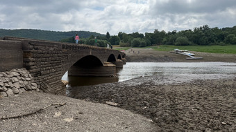 Edersee-Atlantis taucht wieder komplett auf