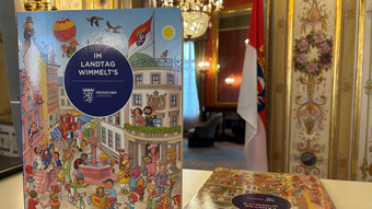 Der hessische Landtag als Wimmelbuch