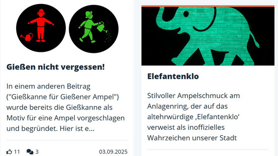 Ideen für Ampelmännchen in Gießen gesucht: Diese Motive sind im Rennen