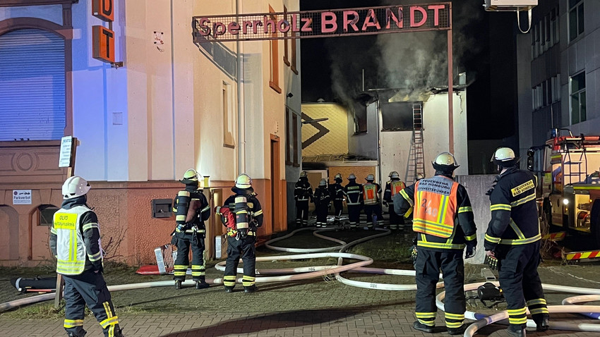 Bad Homburg: 300.000 Euro Schaden bei Brand in ehemaliger Schreinerei