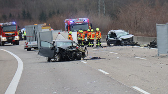 Zwei Tote bei Geisterfahrer-Unfall bei Sinsheim