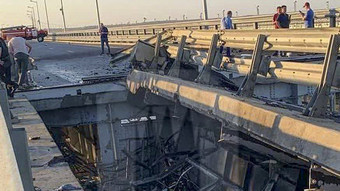 Russland spricht von Terrorakt: Explosion an Krim-Brücke