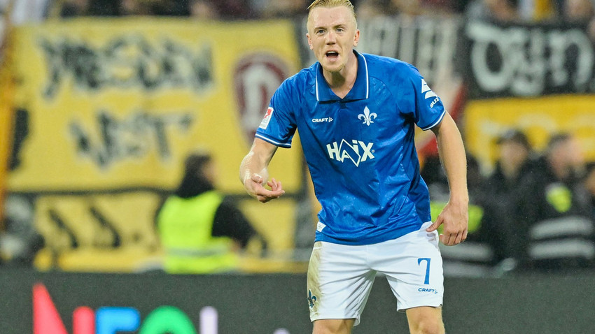 Darmstadt siegt gegen Dresden und bleibt Tabellenführer