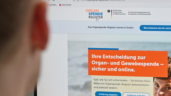 Online-Registrierung für Organspende hat 500.000 Einträge