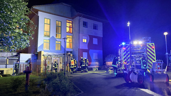 Verletzte nach Brand in Wohngruppe für Behinderte in Treysa