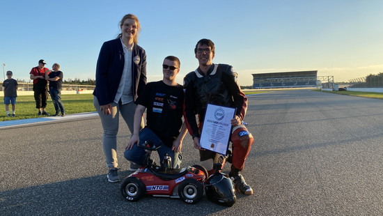Marcel Paul knackt Weltrekord: 148 km/h auf E-Bobby-Car